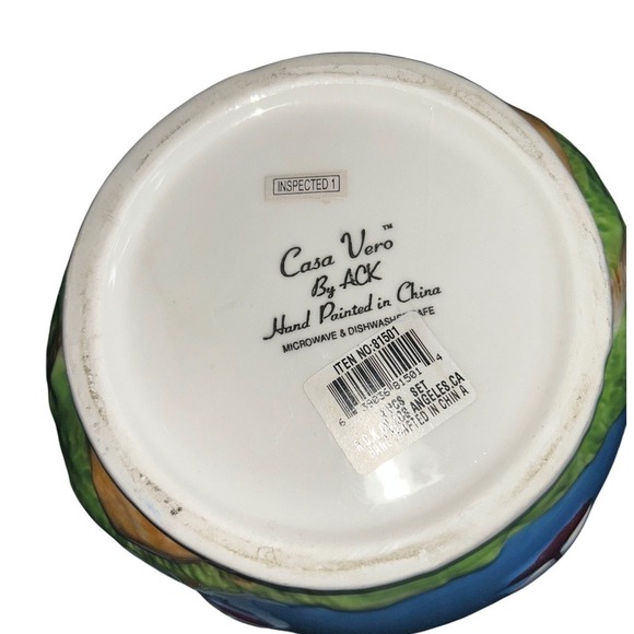 Casa Vero By ACK Hand Painted Ceramic Lighthouse Canisters Set 3 PCS - Picture 4 of 16